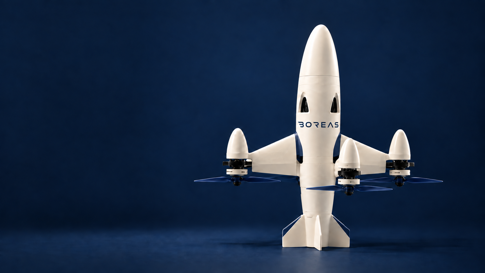 Boreas white kinetic interceptor drone